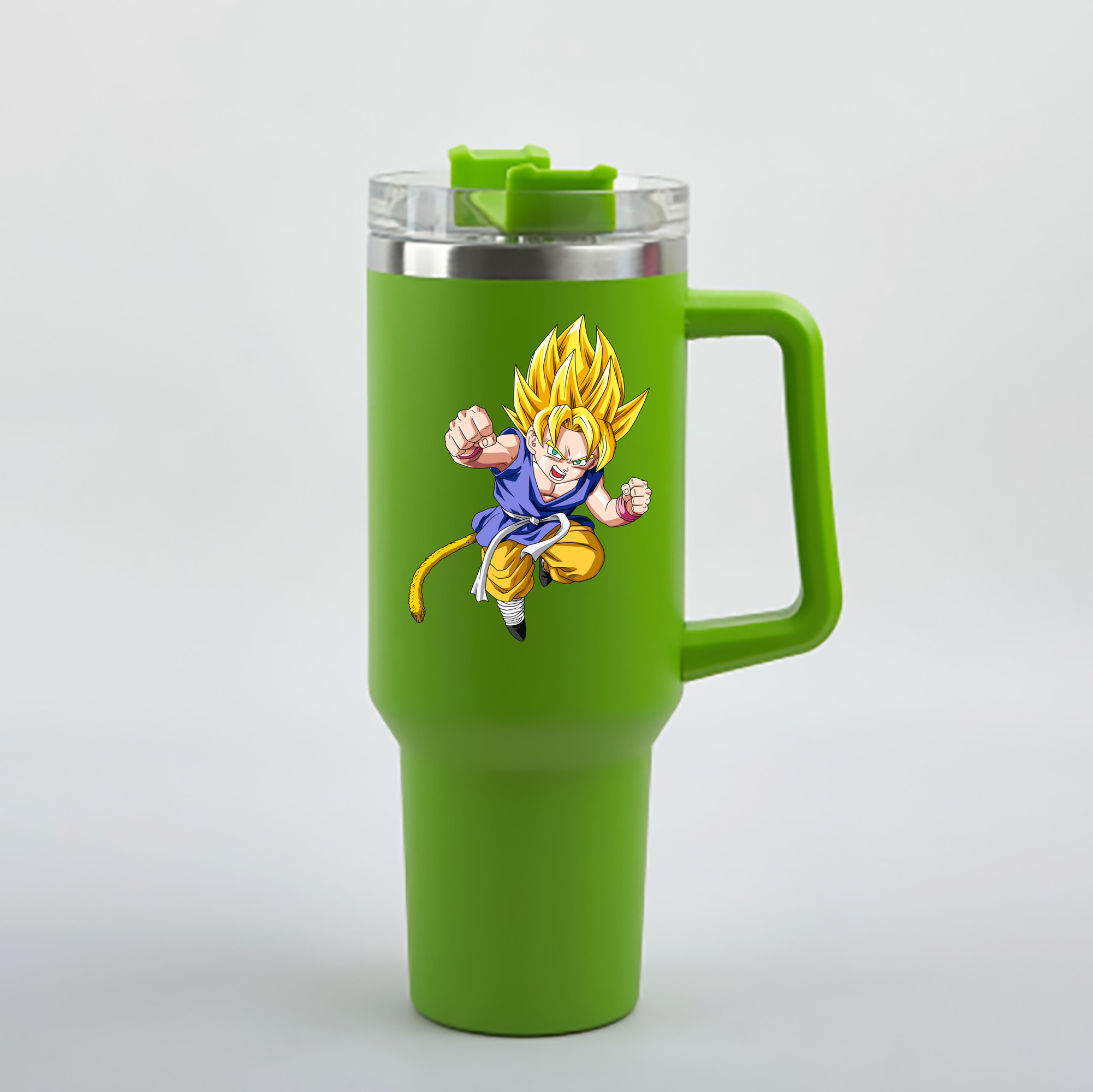 （画像用） ドラゴンボール ベジット DRAGON BALL Vegetto 1200mL車用タンブラー - クリスタルステッカー（プラスチックストロー付き）